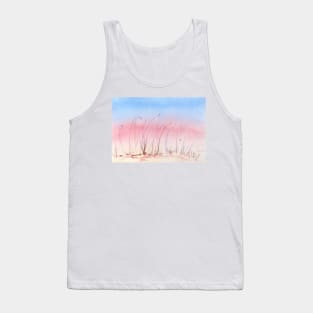 Sand Dune Grasses at Dusk - Limited Palette Watercolour Tank Top